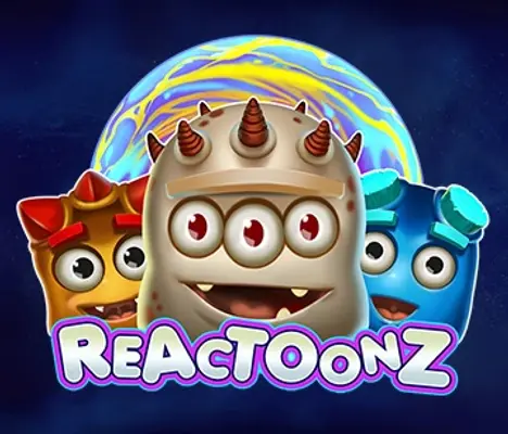 Reactoonz game by Play’n GO – logo hosted on Fivebet
